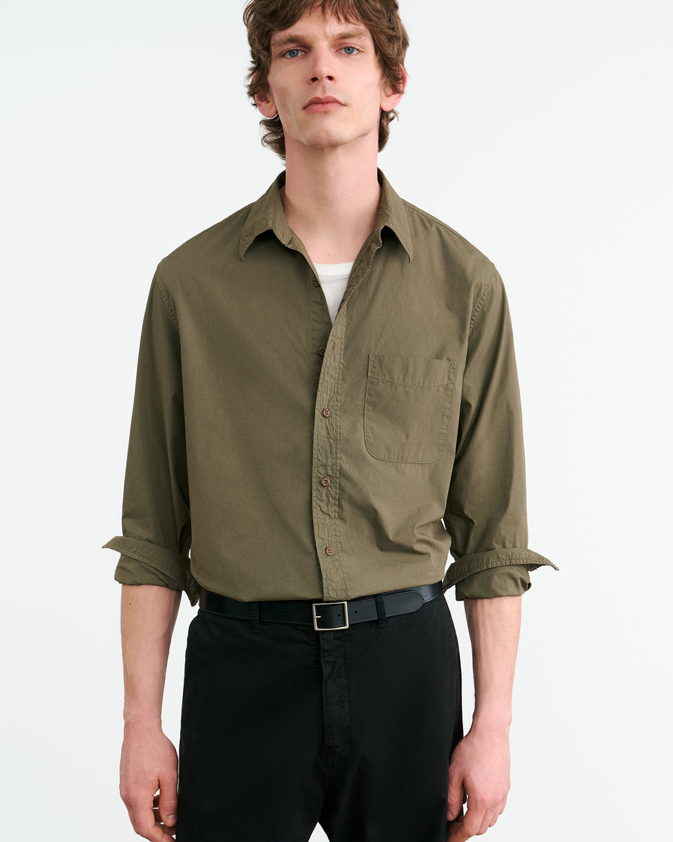 FINN SHIRT IN TRUFFLE TAUPE
