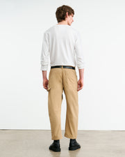 CARPENTER COTTON PANT IN ROCK KHAKI