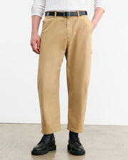 CARPENTER COTTON PANT IN ROCK KHAKI
