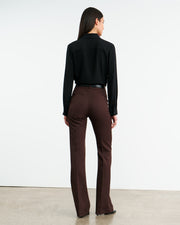 ANGELIQUE SILK BLOUSE IN BLACK