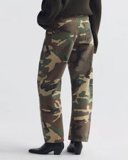 TRIBECA COTTON PANT IN KHAKI OVERDYED CAMO