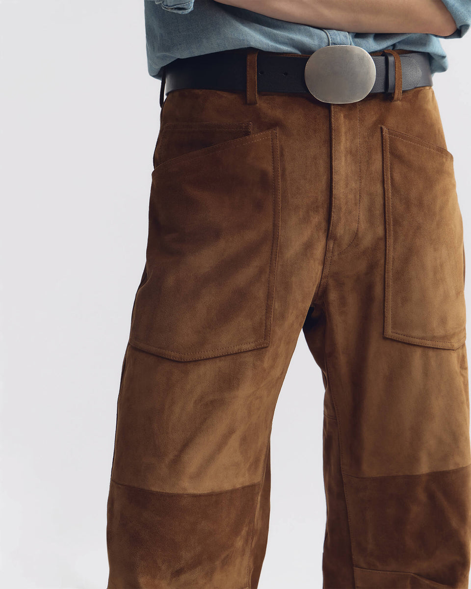 SHON SUEDE PANT IN MARTORA
