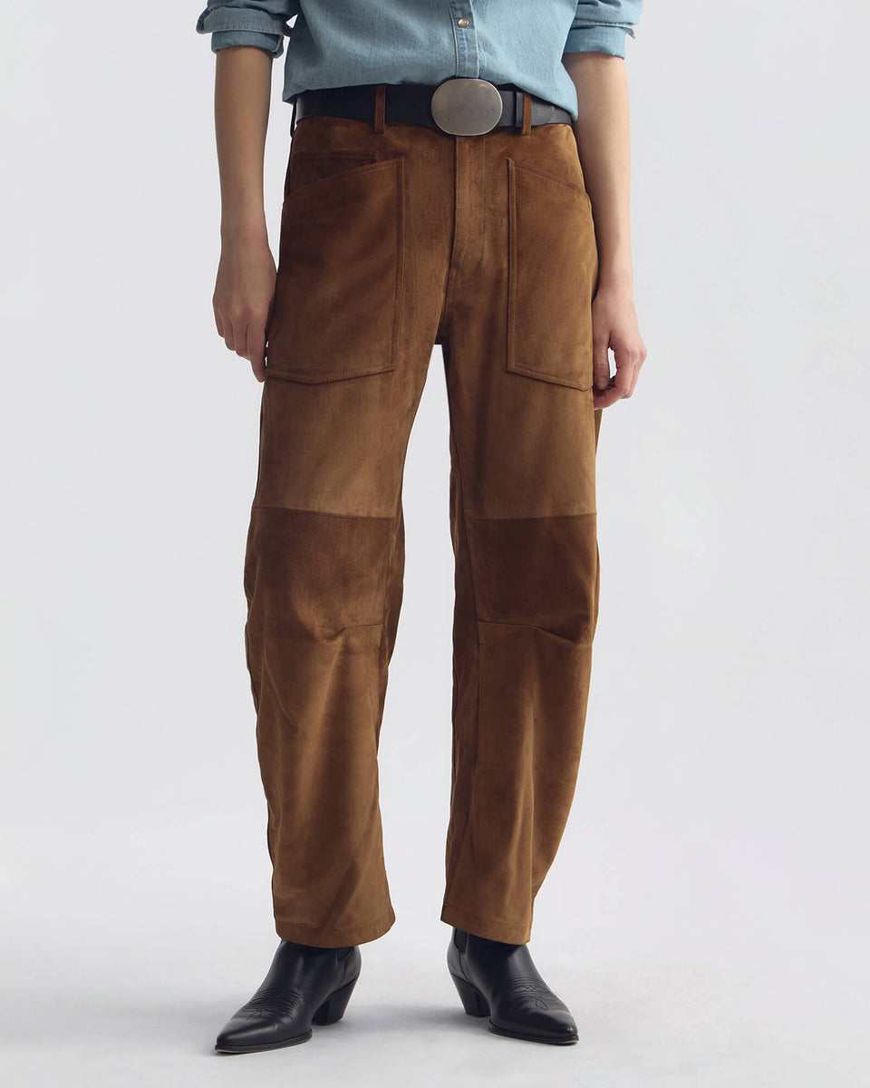 SHON SUEDE PANT IN MARTORA