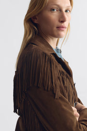 ELOI SUEDE JACKET IN HAZELNUT