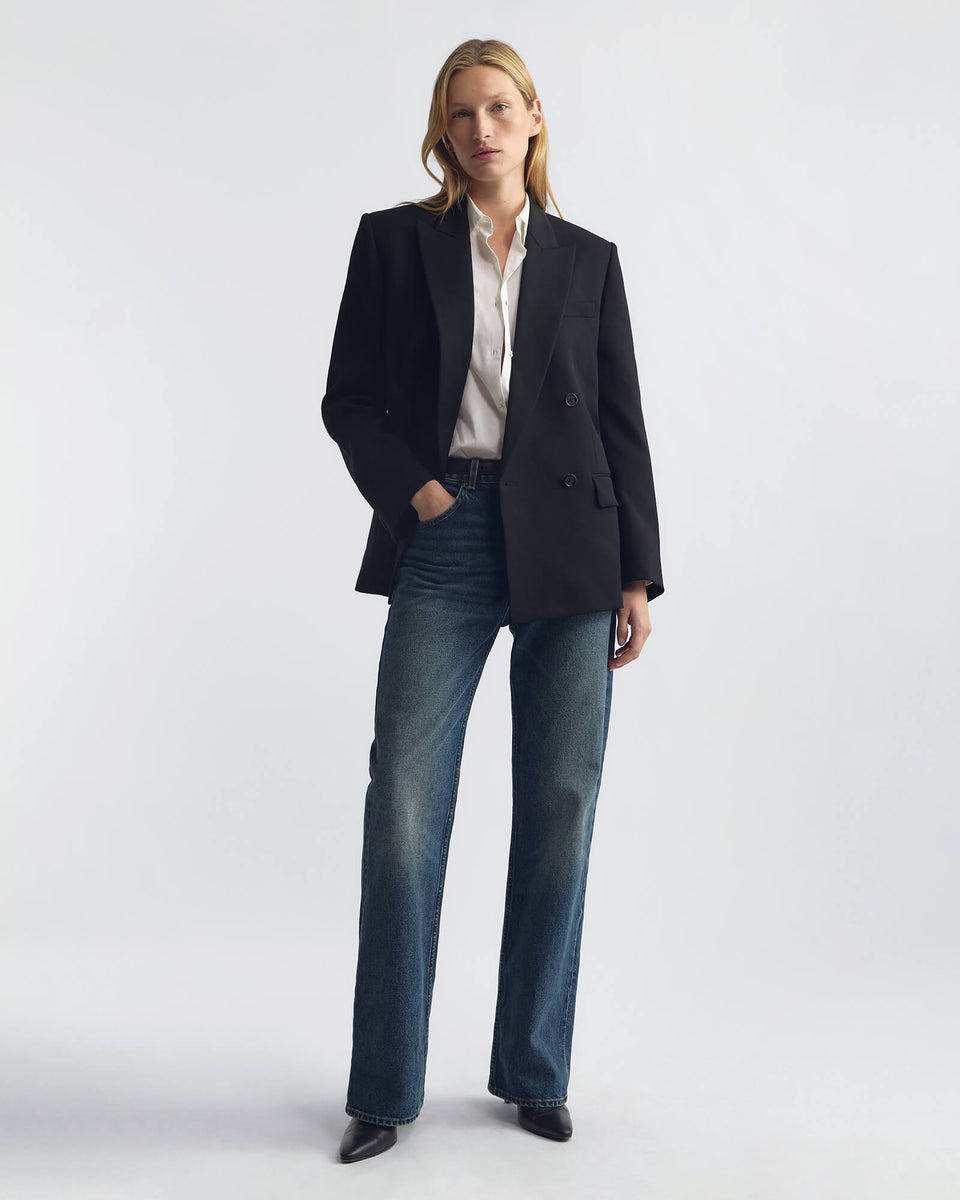 LESTON WOOL BLAZER IN BLACK