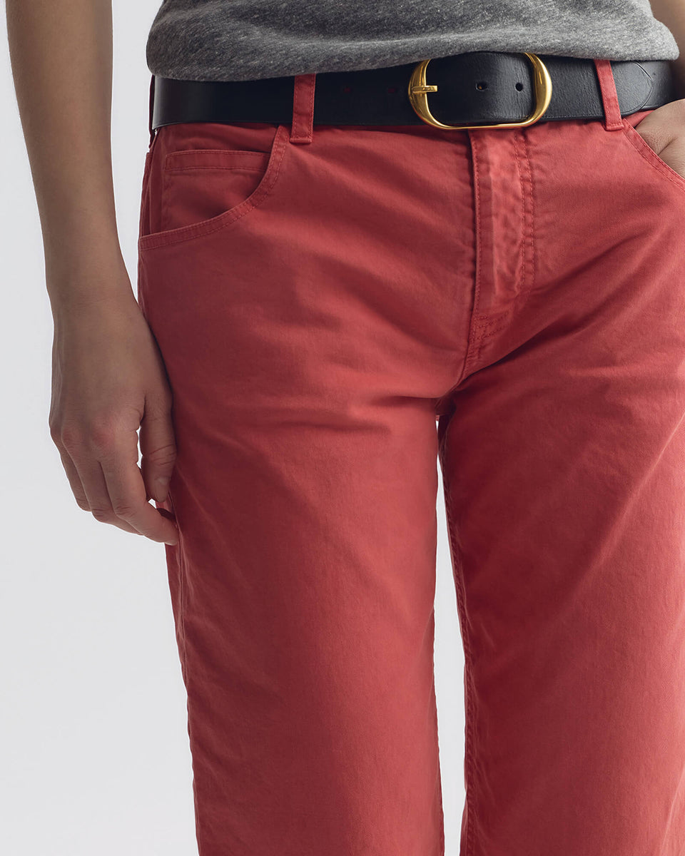 LORIMER PANT IN VINTAGE WASHED - FADED RED