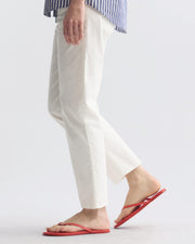 NL X TKEES LEATHER FLIP FLOP IN RED