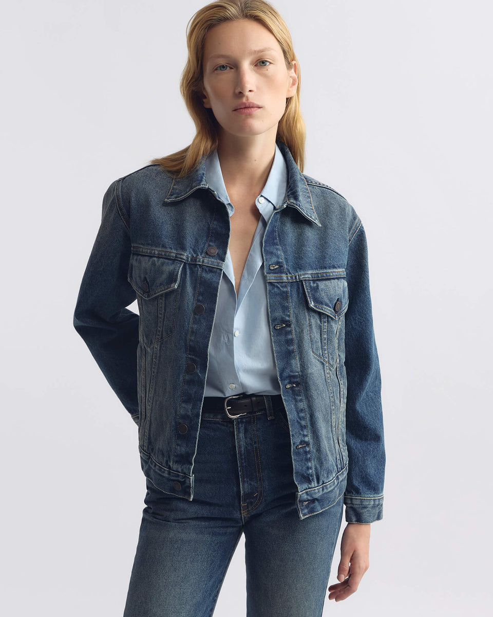 MARIAN DENIM JACKET IN SIMON WASH