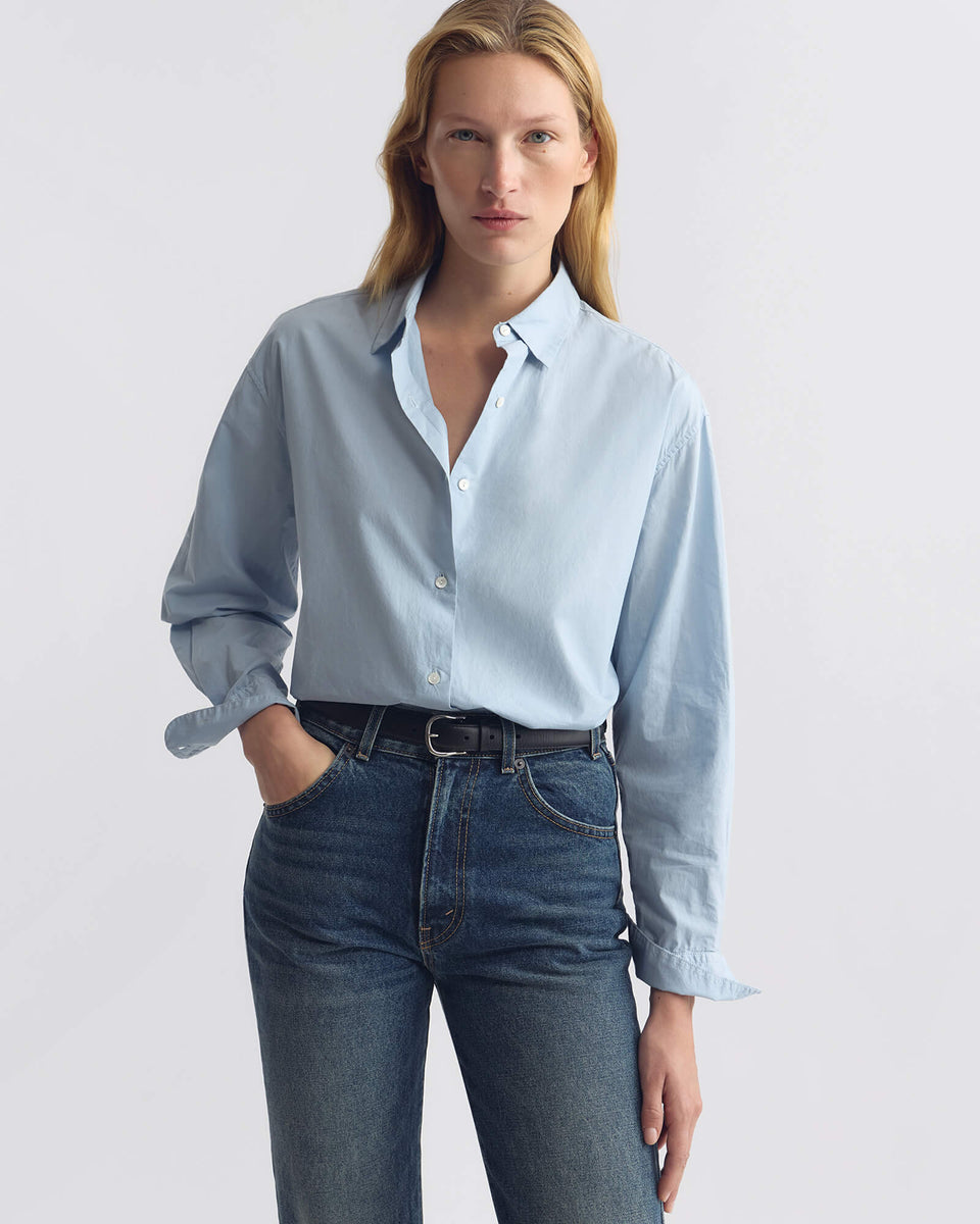 RAPHAEL CLASSIC SHIRT IN CAMBRIDGE BLUE
