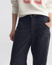 WHITNEY COTTON PANT IN CARBON