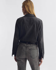 TRAVIS SHIRT IN FADED BLACK WASH