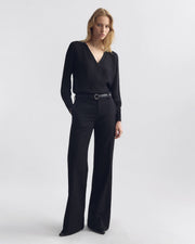 MARIPOSA SILK BLOUSE IN BLACK