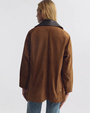 KEDEM SUEDE PARKA IN MARTORA