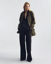 LUCIENNE COTTON PARKA IN ARMY GREEN