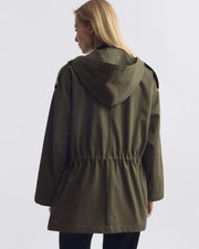 LUCIENNE COTTON PARKA IN ARMY GREEN