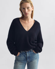 FERON CASHMERE SWEATER IN DARK NAVY