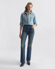 TRAVIS CHAMBRAY SHIRT IN INDIGO CHAMBRAY