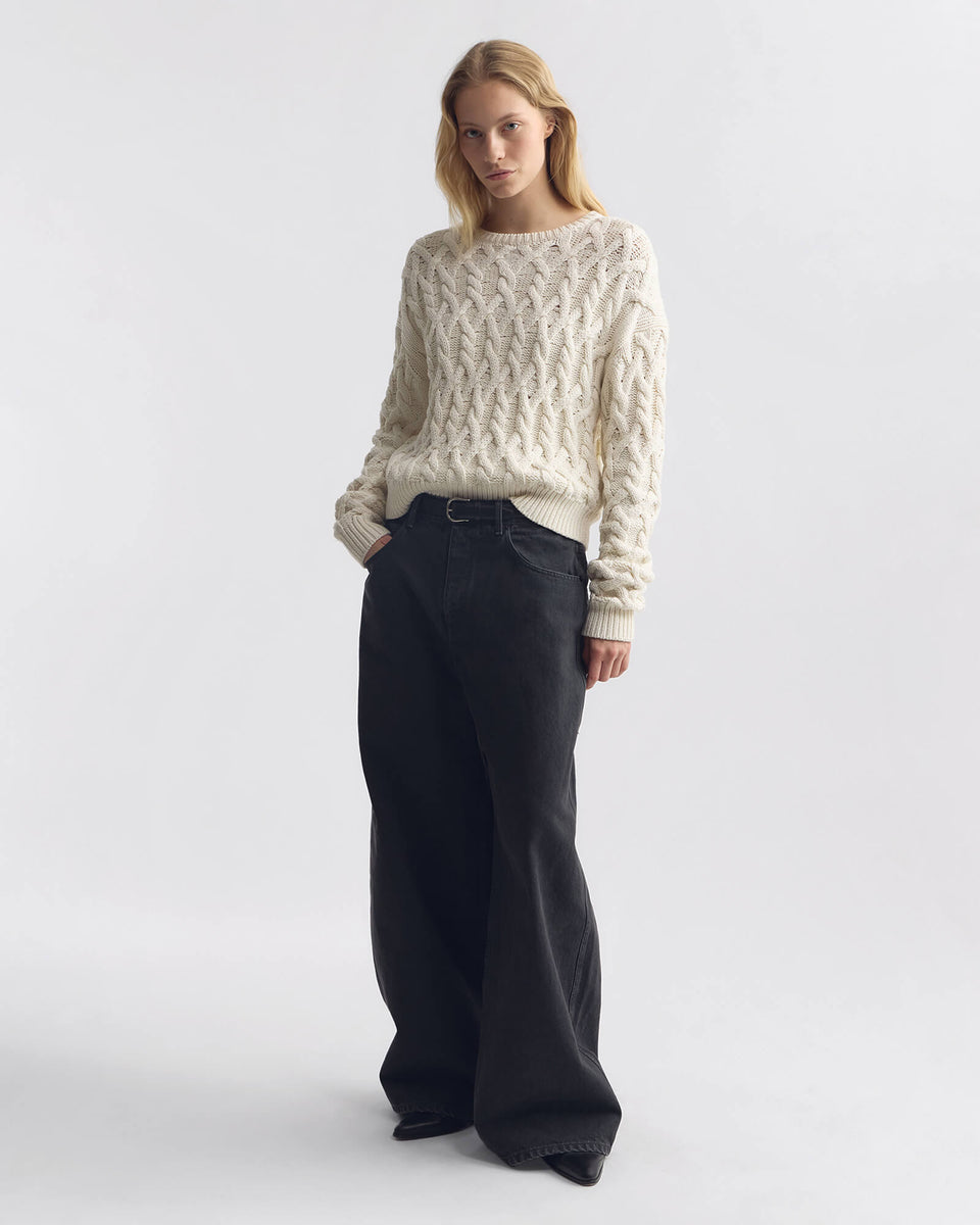 MIKLOS SWEATER IN WHITE