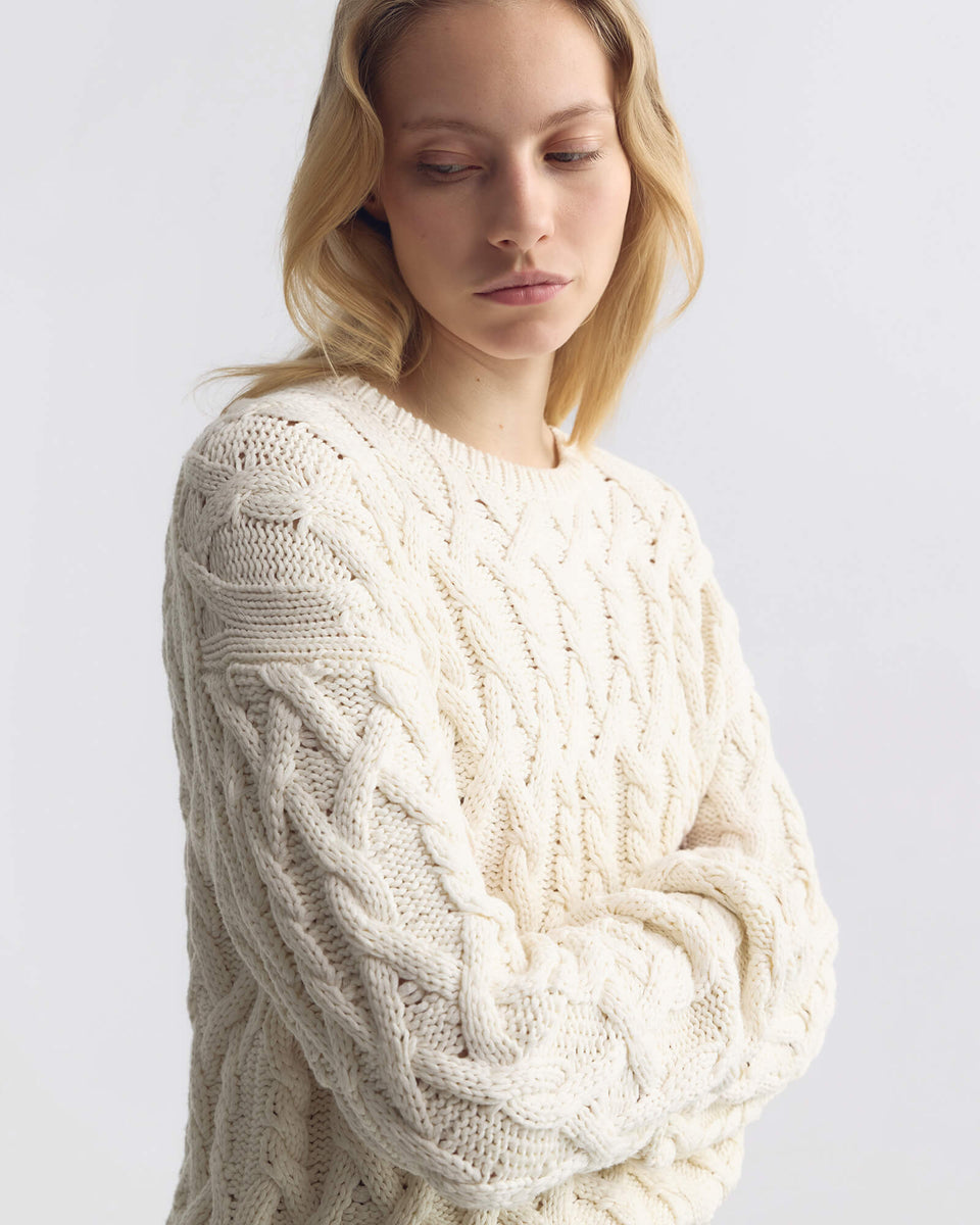 MIKLOS SWEATER IN WHITE