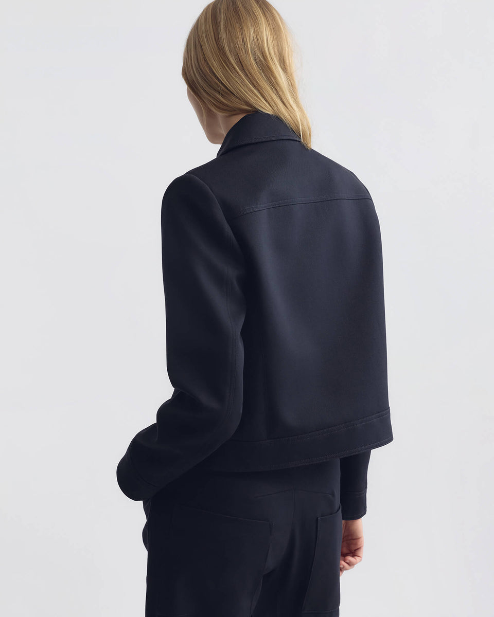 SUSANNAH WOOL JACKET IN MIDNIGHT