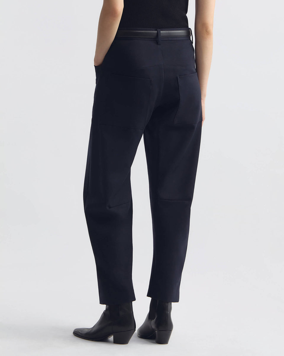 SHON WOOL PANT IN MIDNIGHT