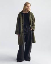 DELMAR COTTON PARKA IN DARK LAUREL
