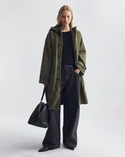 DELMAR COTTON PARKA IN DARK LAUREL