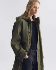 DELMAR COTTON PARKA IN DARK LAUREL