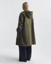 DELMAR COTTON PARKA IN DARK LAUREL