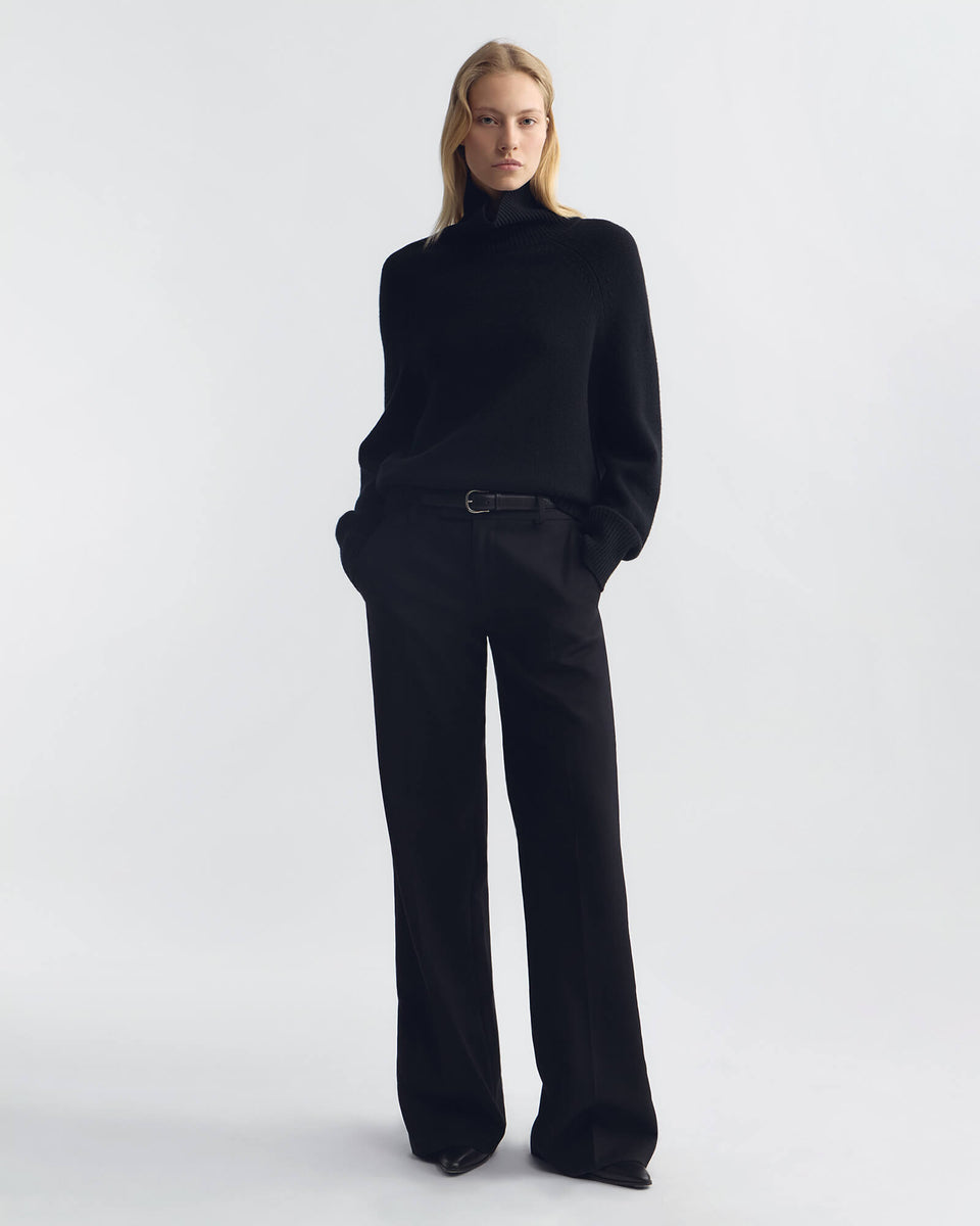 BETHANY WOOL PANT IN BLACK