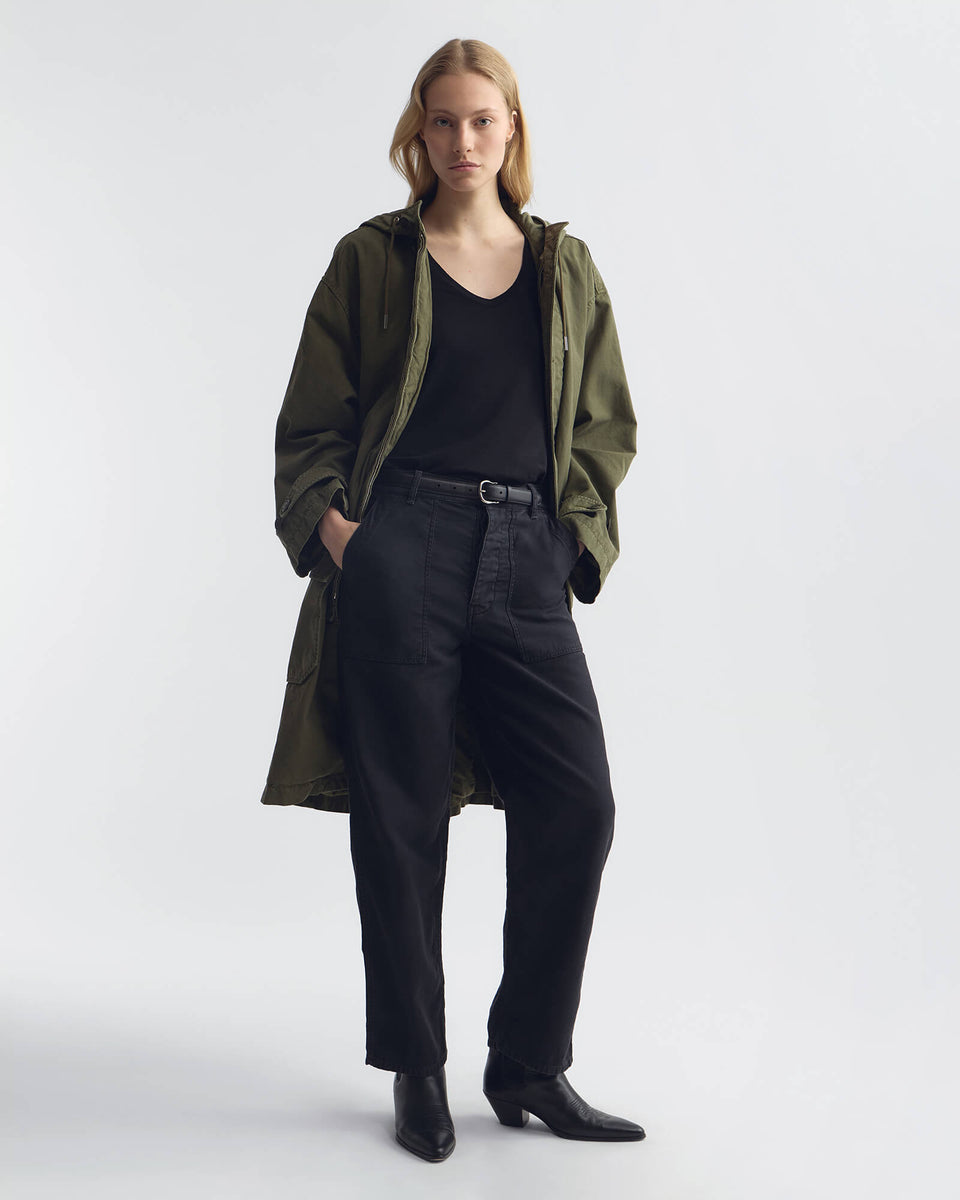 EARL COTTON PANT IN CARBON