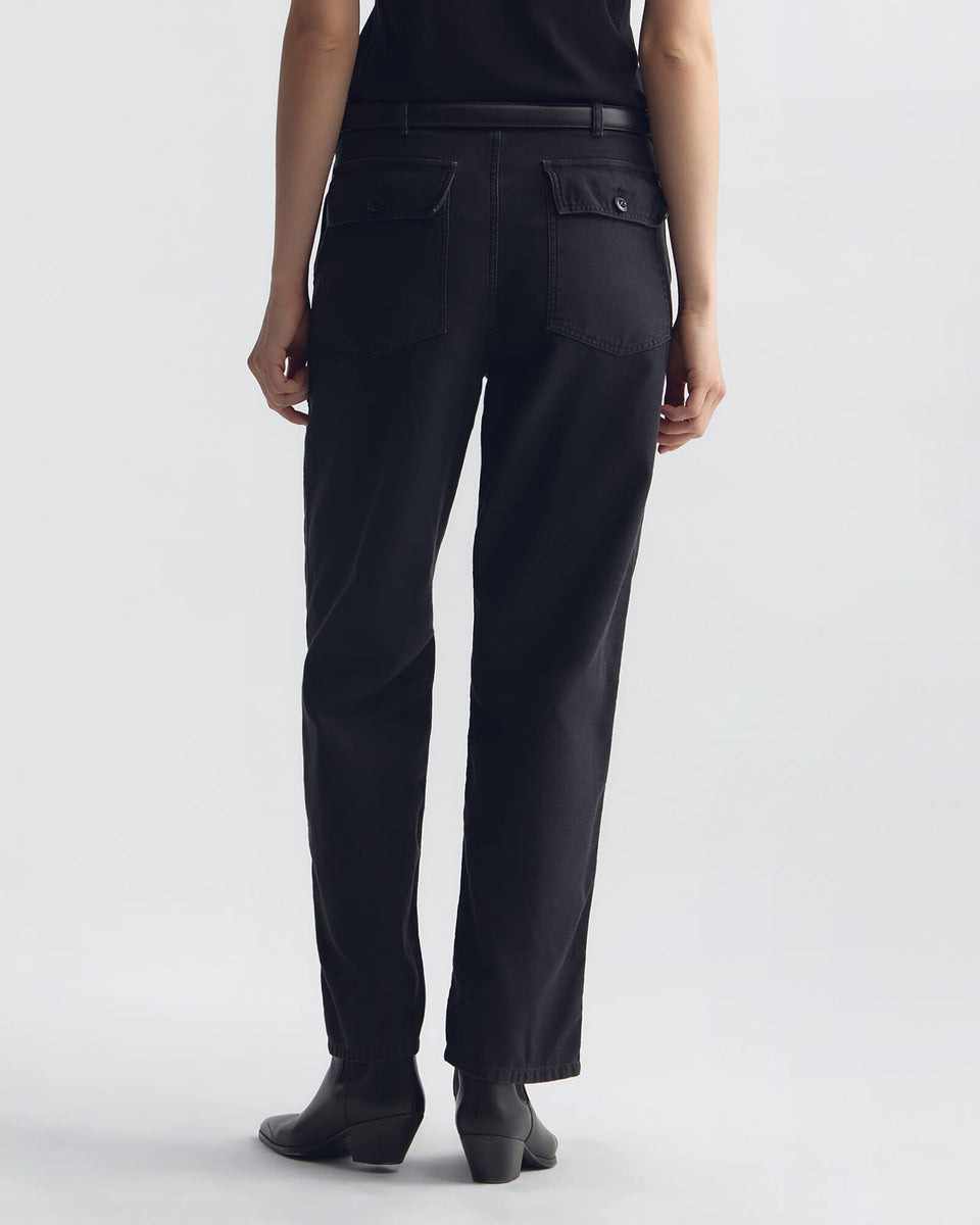 EARL COTTON PANT IN CARBON