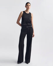 MOKA SILK TANK IN BLACK