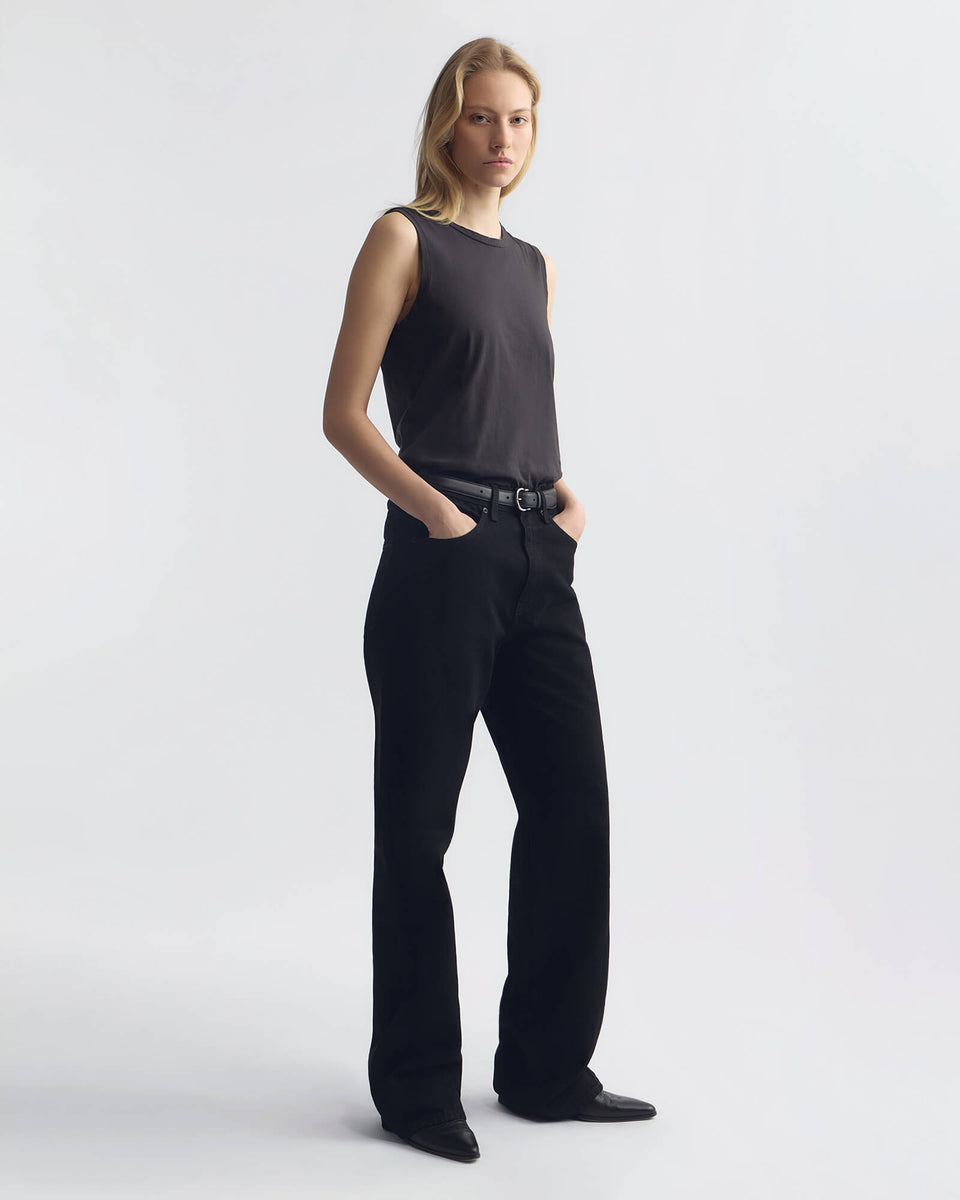 MUSCLE TEE IN CARBON