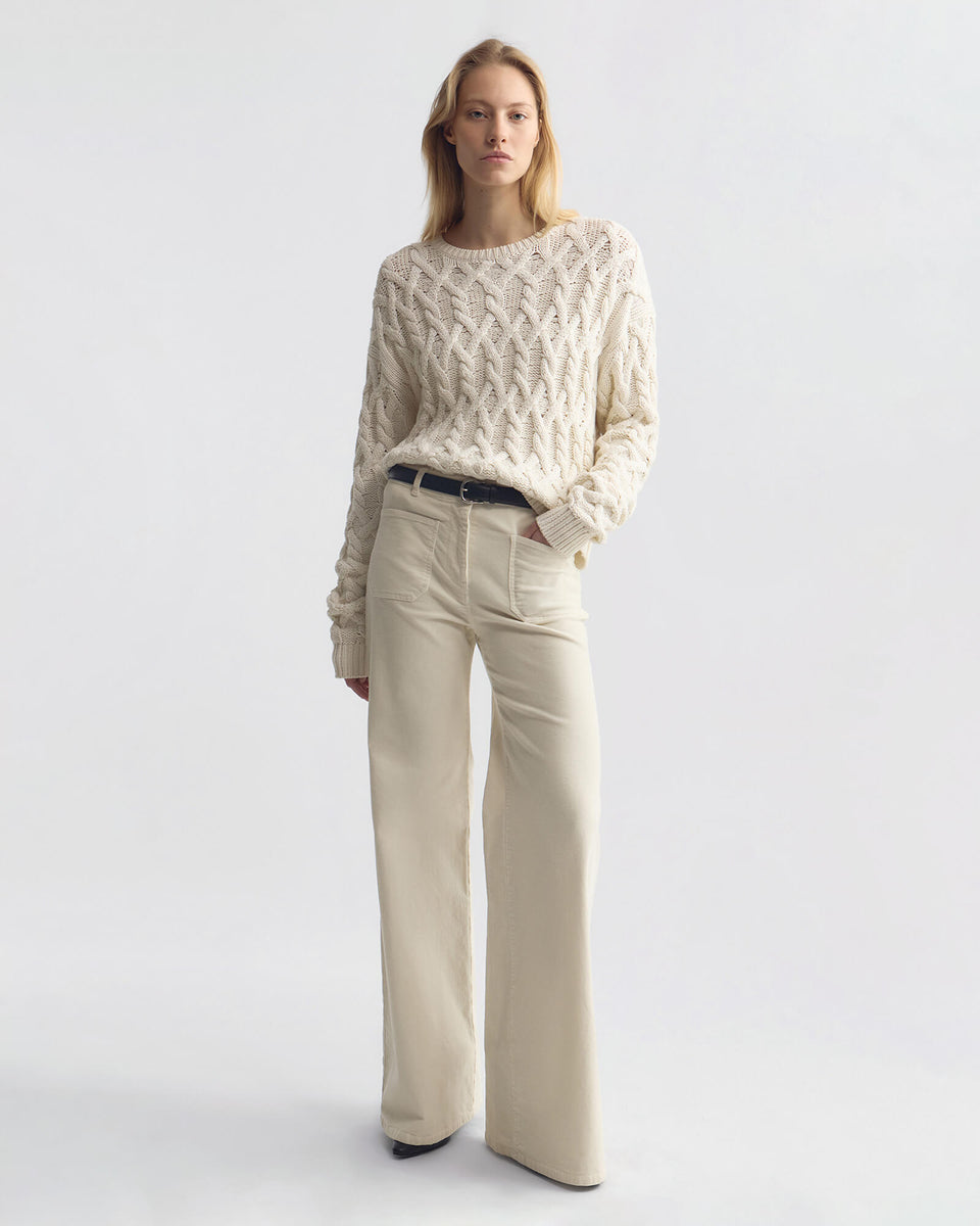 FLORENCE CORDUROY PANT IN STONE