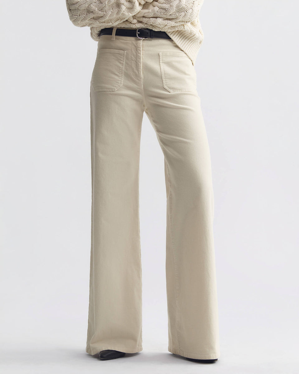FLORENCE CORDUROY PANT IN STONE
