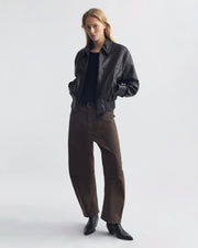 SHON COTTON PANT IN DARK WALNUT