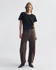 SHON COTTON PANT IN DARK WALNUT