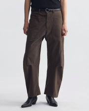 SHON COTTON PANT IN DARK WALNUT