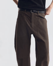 SHON COTTON PANT IN DARK WALNUT