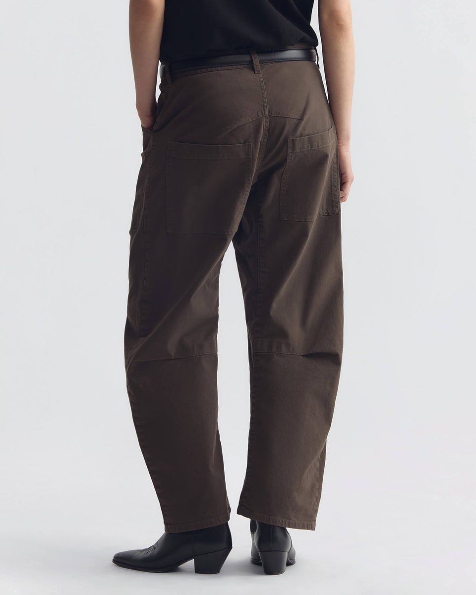 SHON COTTON PANT IN DARK WALNUT