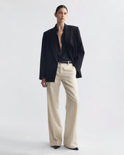 BETHANY WOOL PANT IN STONE