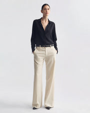 BETHANY WOOL PANT IN STONE