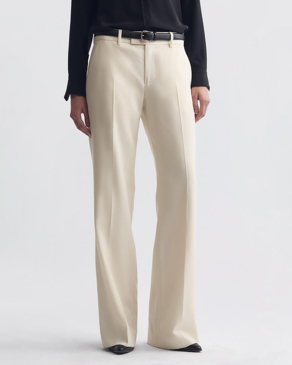 BETHANY WOOL PANT IN STONE