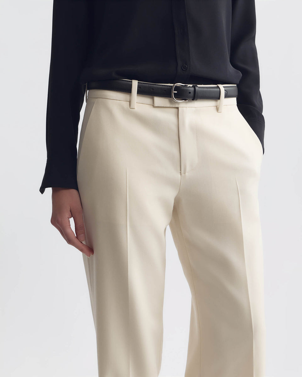 BETHANY WOOL PANT IN STONE