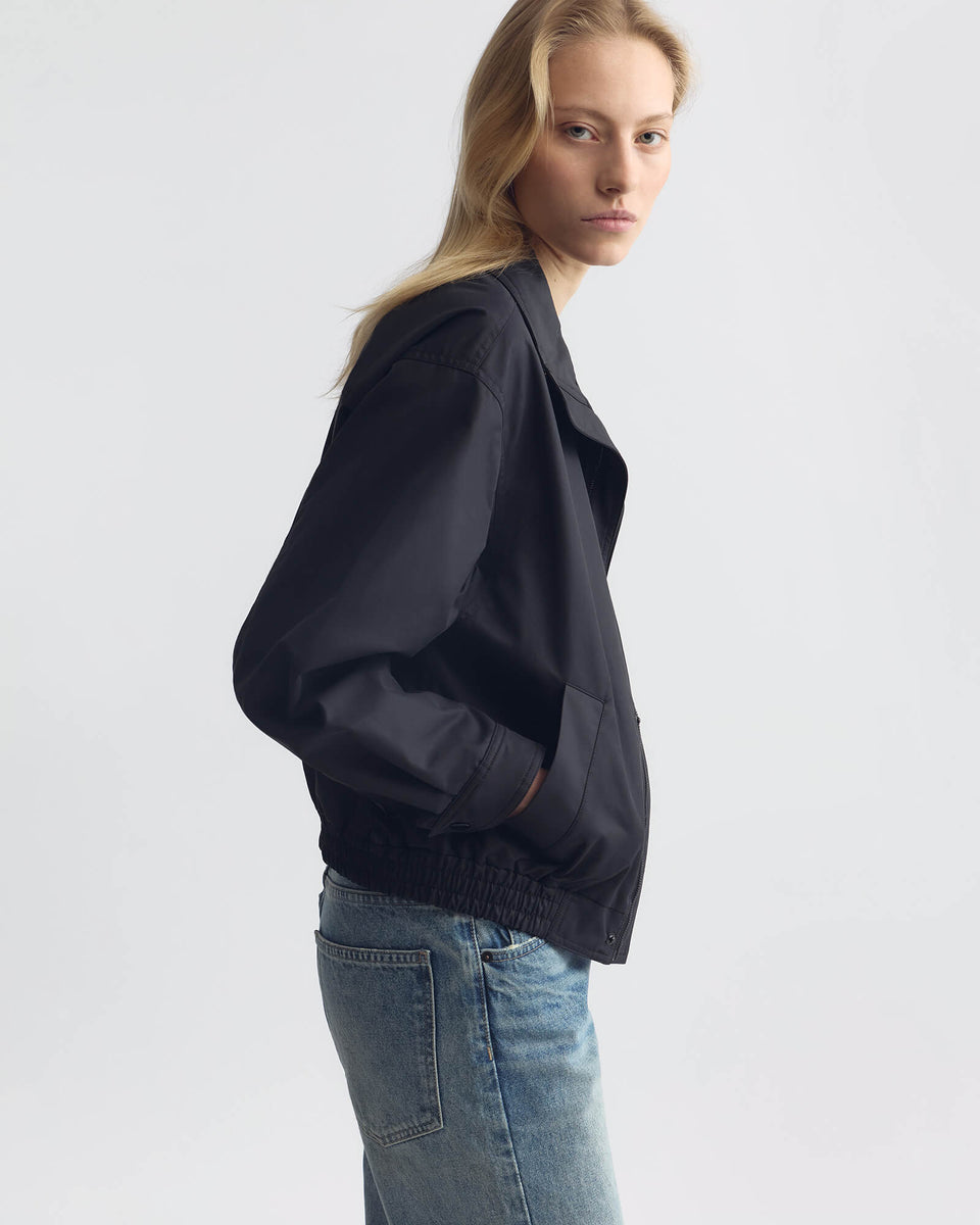 KLAIRE BOMBER JACKET IN BLACK