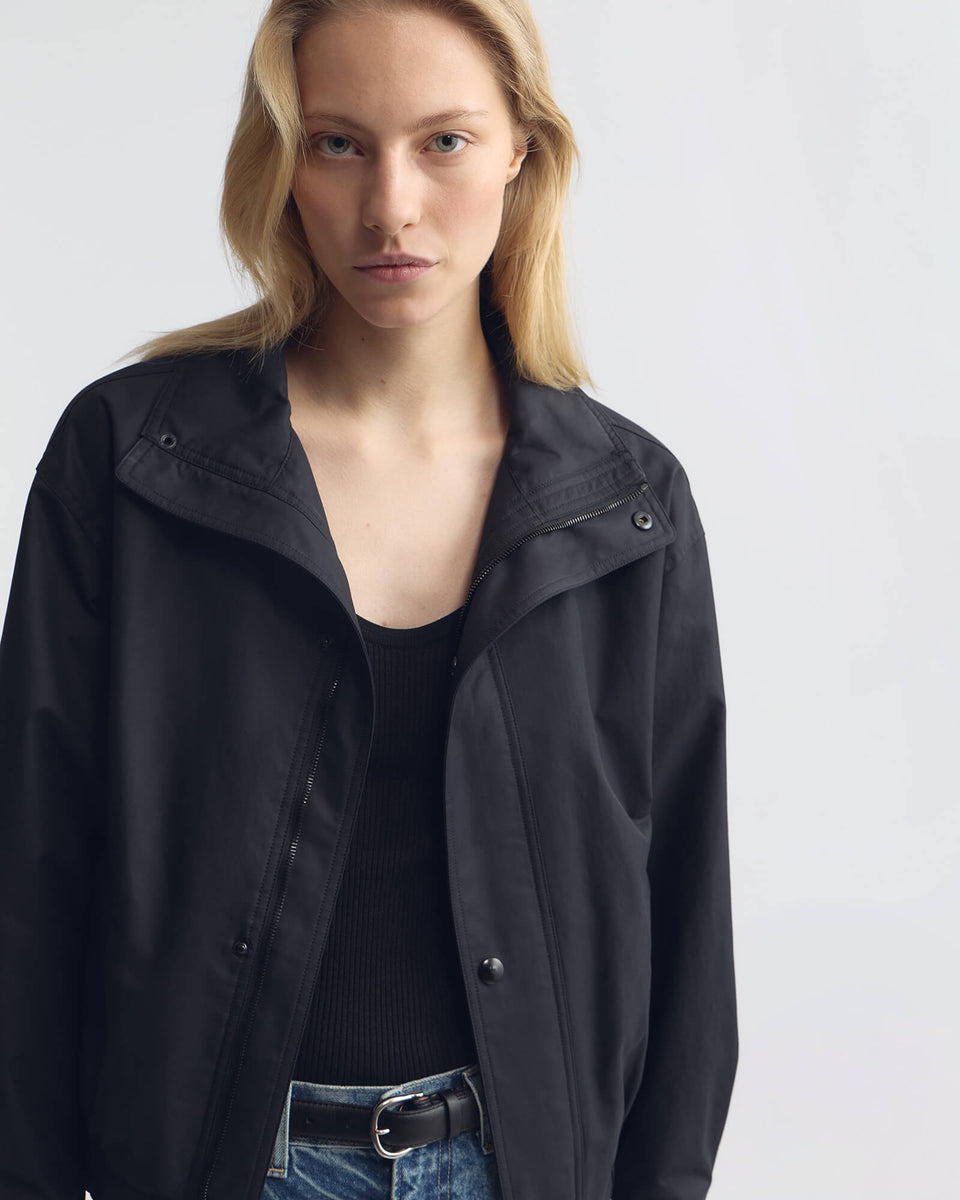 KLAIRE BOMBER JACKET IN BLACK