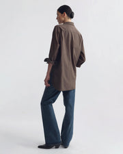 YORKE SHIRT IN DARK WALNUT