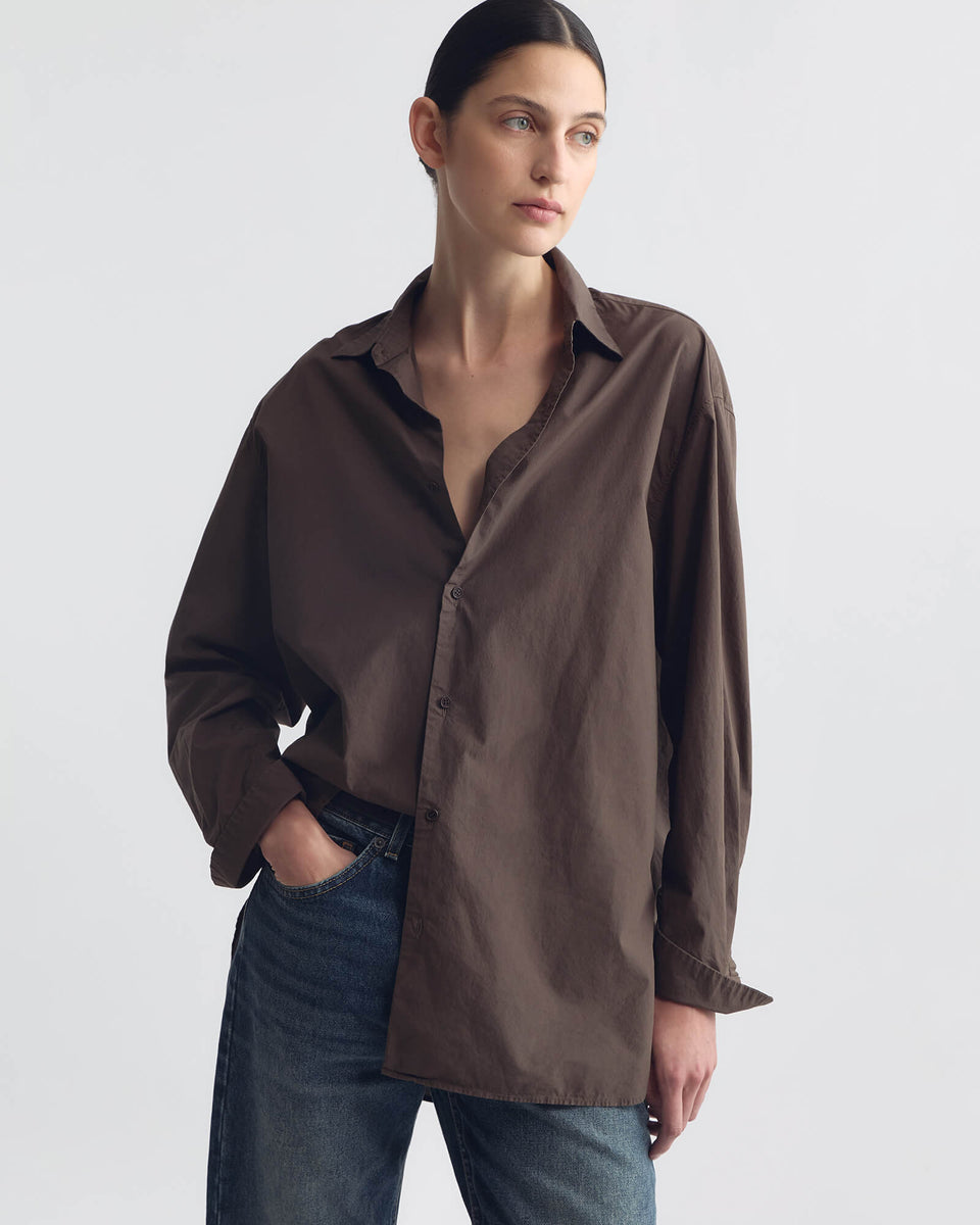 YORKE SHIRT IN DARK WALNUT