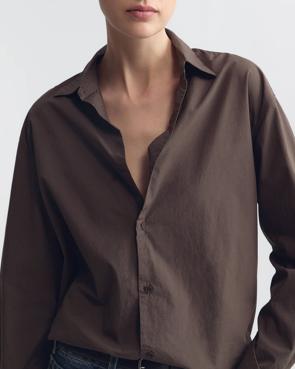 YORKE SHIRT IN DARK WALNUT